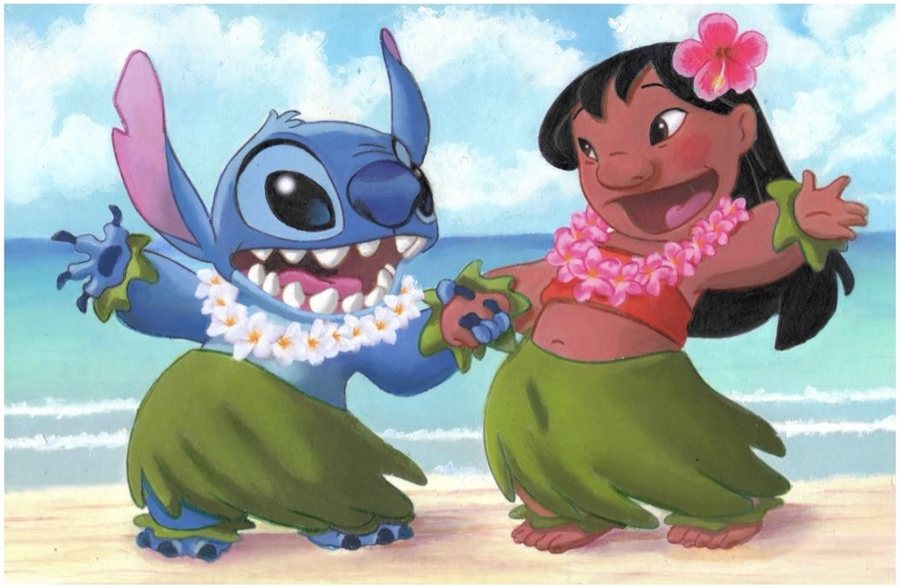 Lilo & Stitch original painting by Kevin Graham