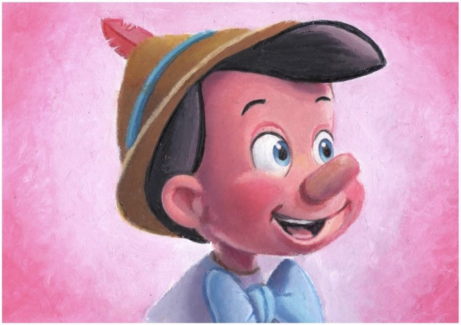 Pinocchio original painting by Kevin Graham