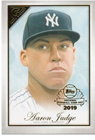 Aaron Judge painted portrait card by Kevin Graham